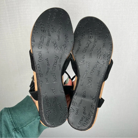 Dr. Scholls | Flip Flop Black Sandal woman's 8 Strappy - Picture 4 of 5